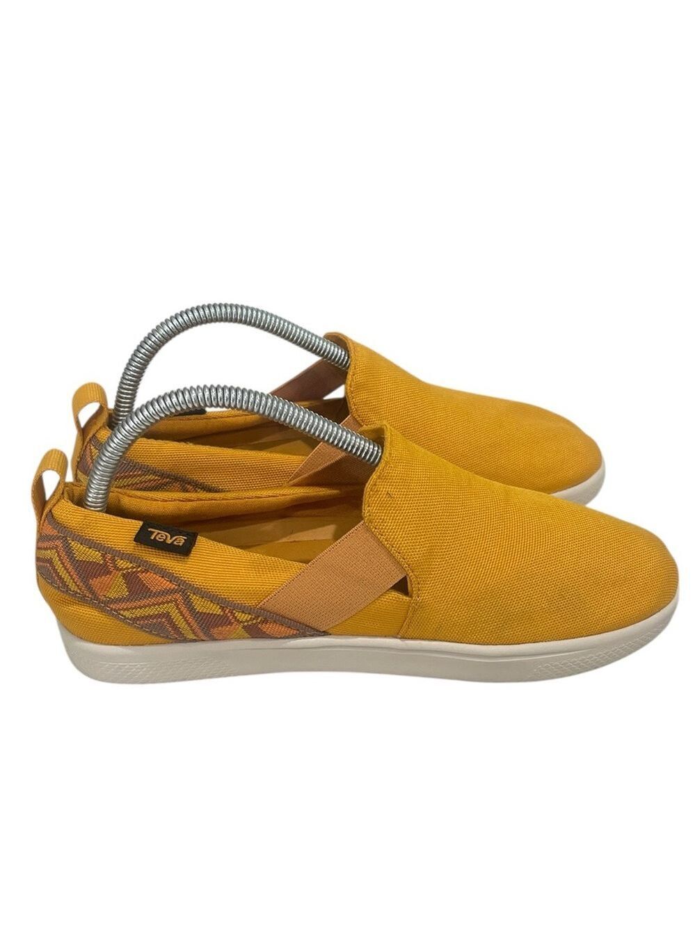 Teva Voya Women’s Slip On Canvas Shoes SZ 8 Sunflower Yellow